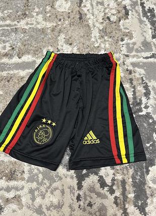 Чорні спортивні футбольні шорти adidas ajax 21/22 third shorts