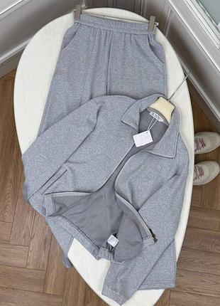 Костюм brunello cucinelli сірий штани та кофта
