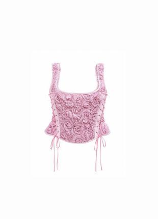 🌸 рожевий корсет prettylittlething s-m