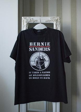 Чоловіча вінтажна футболка bernie sanders gildan оригінал new!