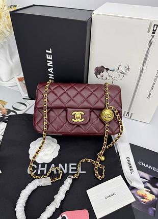 Трендова жіноча сумочка ch@///nel pearl crush mini flap bag
