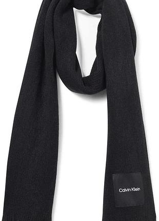 Жіночий шарф calvin klein acrylic sжіночий шарф calvin klein чорний, акрил, універсальний, one size (a4ks1carf білий універсальний