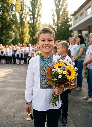 Патріотична вишиванка для хлопчика 9 років (134-140) / як нова!
