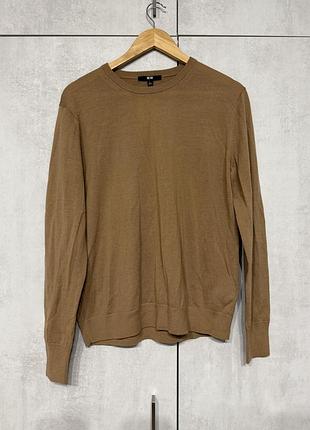 Светр uniqlo (кемел, вовна)