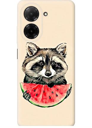 Чохол силіконовий на телефон xiaomi redmi a5 4g єнотик з кавуном "4605u-3926-58250"