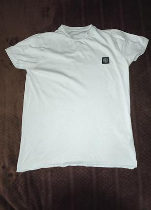 Белая футболка stone island и