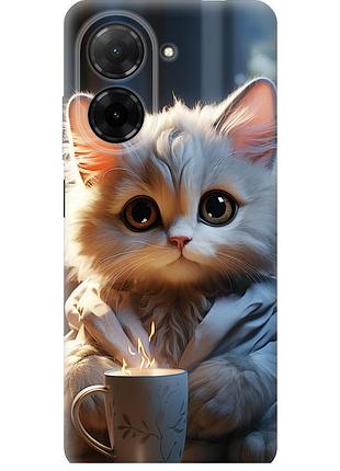 Чехол силиконовый на телефон xiaomi poco c71 4g white cat "5646u-4146-58250"