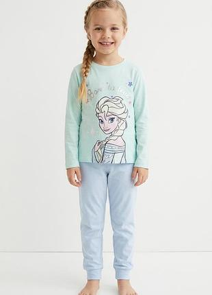 Детская пижама для девочки холодное сердце (ельза) primark, мятный, 116 рост, 5-6 лет