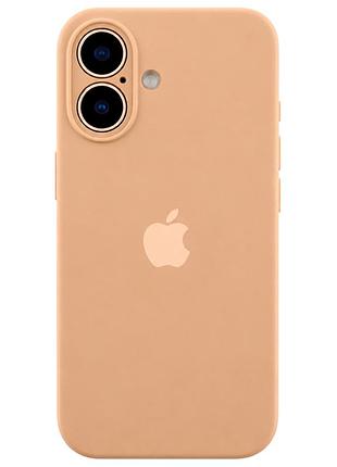 Чехол силиконовый silicone case с рамкой для iphone 17 защита от ударов и потертостей 92.desert gold