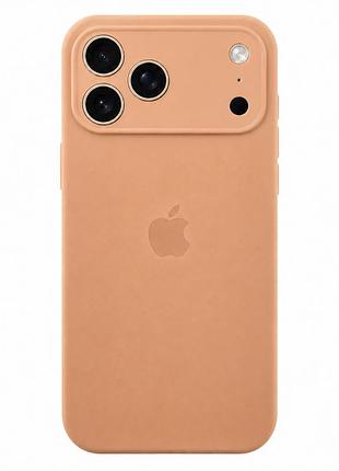 Чохол silicone case full size з мікрофіброю для iphone 17 pro захист від пошкоджень 92.desert gold
