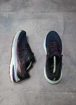 Кросівки asics жіночі, розмір 39.5, темно-синій/фіолетовий/рожевий