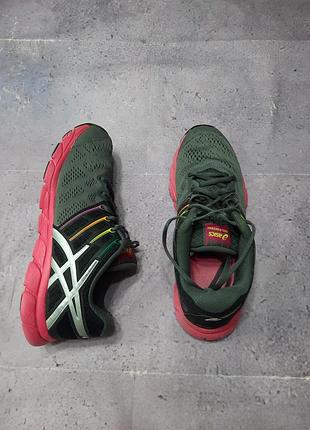 Кроссовки asics gel-evation, размер 41, зеленые с розовым