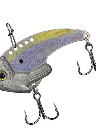 Вібрувальна блешня для лову щуки, окуня та судака цикада steelshad ledge shad 49g #threadfin shad (2317774)