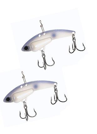 Вібрувальна блешня для лову щуки, окуня та судака цикада steelshad mini 44mm 7g 2pc #oyster (2317784)