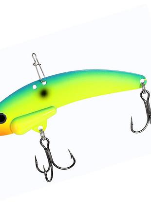 Вібрувальна блешня для лову щуки, окуня та судака цикада steelshad original 70mm 10.5g #chartreuse blue (2317789)