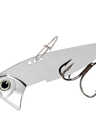 Вібрувальна блешня для лову щуки, окуня та судака цикада steelshad bottom blade 14g #silver (2317795)