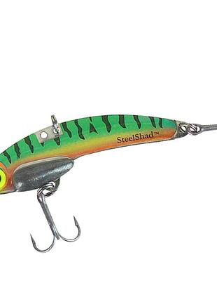 Вібрувальна блешня для лову щуки, окуня та судака цикада steelshad original 70mm 10.5g #perch (2317786)