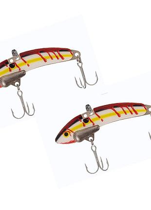 Вібрувальна блешня для лову щуки, окуня та судака цикада steelshad minil 44mm 7g 2pc #bloodline (2317785)