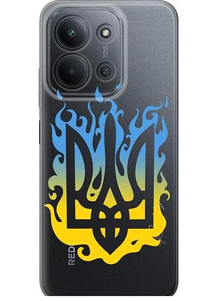 Чехол силиконовый патриотический на телефон xiaomi redmi 15c 4g герб v1 "5258u-4095-58250"