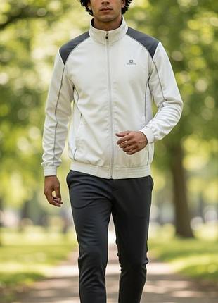 Спортивна біла куртка-вітровка domyos (decathlon) 🏆