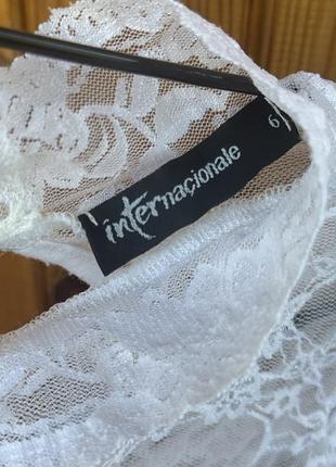 Мереживна кофта біла 3