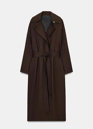 Тренч зі 100% вовни zw collection limited edition від zara