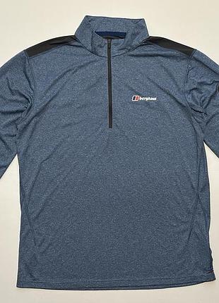 Лонгслив blue berghaus explore 1/4 zip top 2