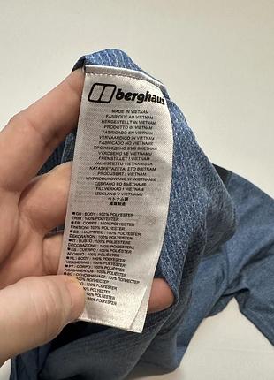 Лонгслив blue berghaus explore 1/4 zip top 9