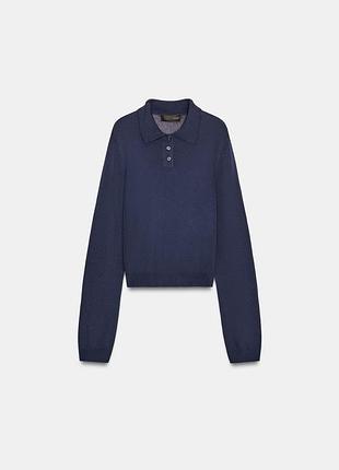 Трикотажне поло від бренду zara