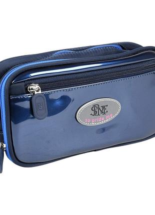 Шкільний пенал aristocratic style r38387 на блискавці 22×12×6,5 см синій