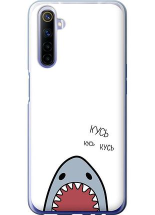 Чехол силиконовый на телефон realme 6 акула "4870u-1913-58250"