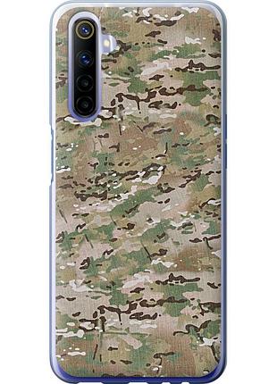 Чехол силиконовый на телефон realme 6 камуфляж v5 "1201u-1913-58250"