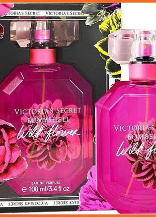 Виктория секрет бомбшелл вилд флавер - victoria's secret bombshell wild flower парфюмированная вода 100 ml.