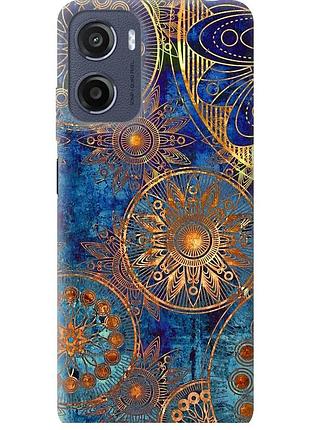 Чохол силіконовий на телефон motorola moto e15 золотий візерунок "678u-4147-58250"