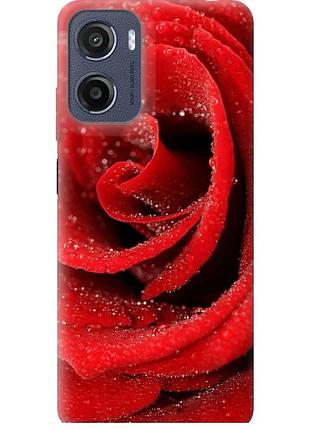 Чехол силиконовый на телефон motorola moto e15 красная роза "529u-4147-58250"