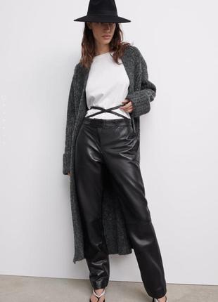 Кожаные брюки zara unit.02