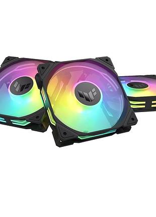 Комплект вентиляторов asus tuf gaming tr120 argb reverse triple pack 3 шт. 120 мм black (90da00d0-b09020)