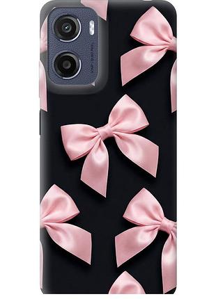 Чохол силіконовий на телефон motorola moto g05 coquette ribbons dark coquette "6767u-3949-58250"