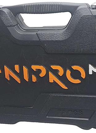 Набір інструментів оснастка б/у dnipro-m ultra 73 шт 1/2",1/4"