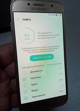 Мобільний телефон смартфон б/у samsung galaxy a3 (2017) sm-a320f