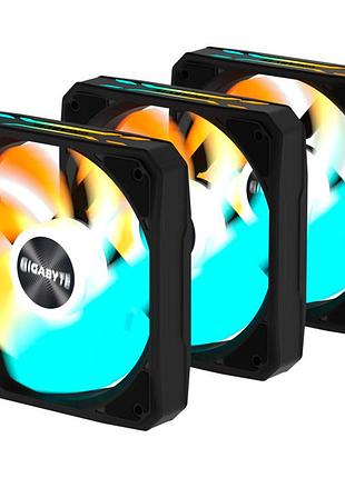 Комплект корпусных вентиляторов gigabyte ez chain rvs fan 120 pwm 3 шт. 120 мм 2200 об/мин black (gp-gbt ezrvsfan1203)
