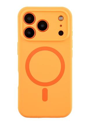Чохол glow silicone case full camera with magsafe для iphone 17 pro orange
