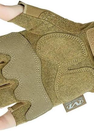 Тактические перчатки для военных качественные койот mechanix m-pact fingerless