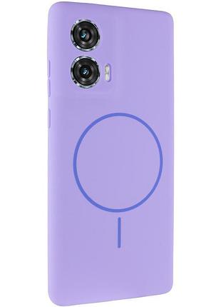 Чохол silicone cover lakshmi full camera (aa) with magnetic fit для motorola edge 50 fusion бузковий / dasheen