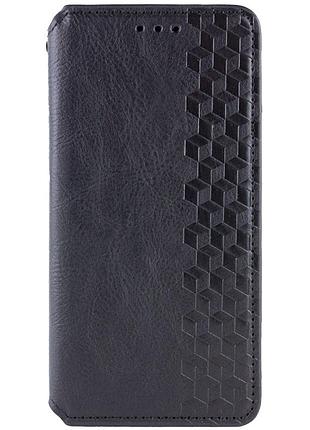 Кожаный чехол-книжка getman cubic (pu) для samsung galaxy a24 4g черный