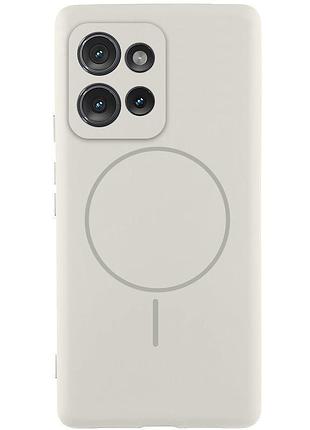 Чохол silicone cover lakshmi full camera (aa) with magnetic fit для motorola edge 50 neo білий / white