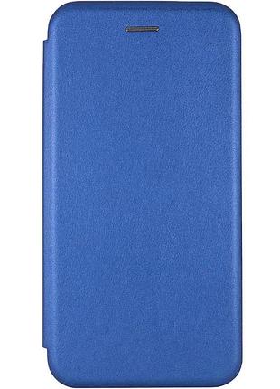 Шкіряний чохол-книжка classy для motorola moto g15 power / g17 power синій