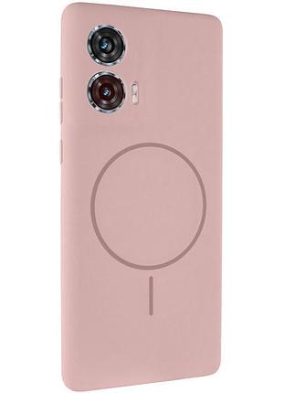 Чехол silicone cover lakshmi full camera (aa) with magnetic fit для motorola edge 50 fusion розовый / pink sand