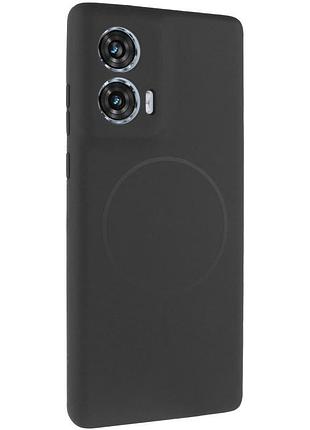 Чохол silicone cover lakshmi full camera (aa) with magnetic fit для motorola edge 50 fusion чорний / black