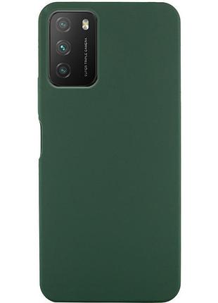 Чехол silicone cover ummi lakshmi (aa) для xiaomi poco m3 зеленый / dark green